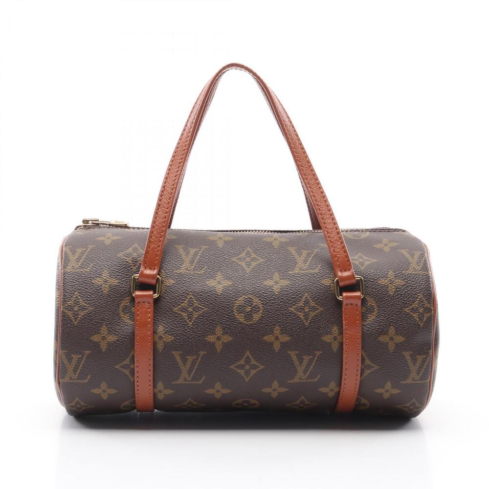 Louis Vuitton Papillon Handbag canvas leather Monogram brown